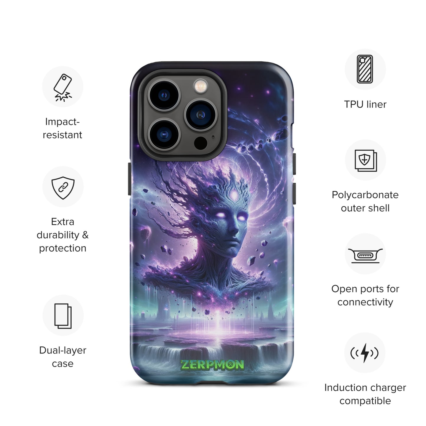 Zerpmon Psychic Titan Tough Case for iPhone®