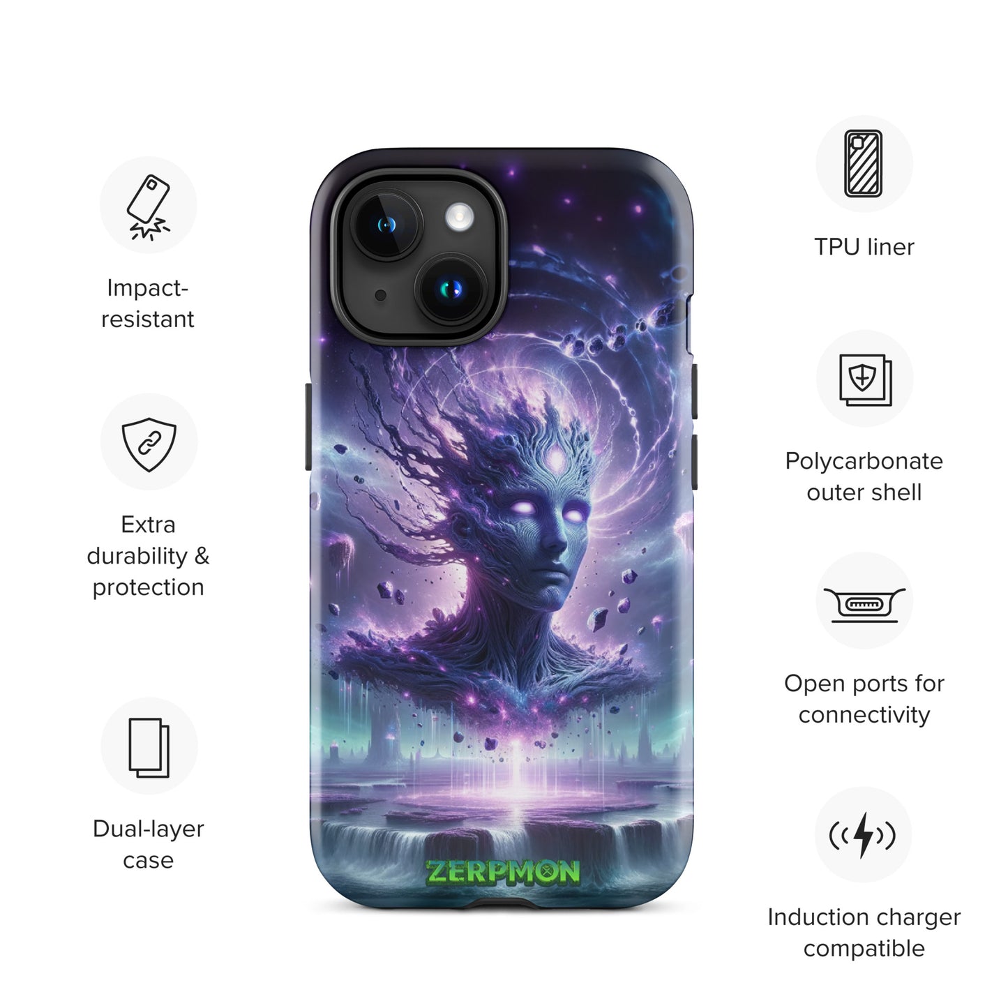 Zerpmon Psychic Titan Tough Case for iPhone®