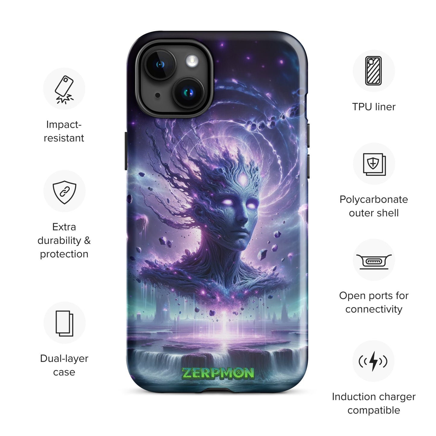 Zerpmon Psychic Titan Tough Case for iPhone®