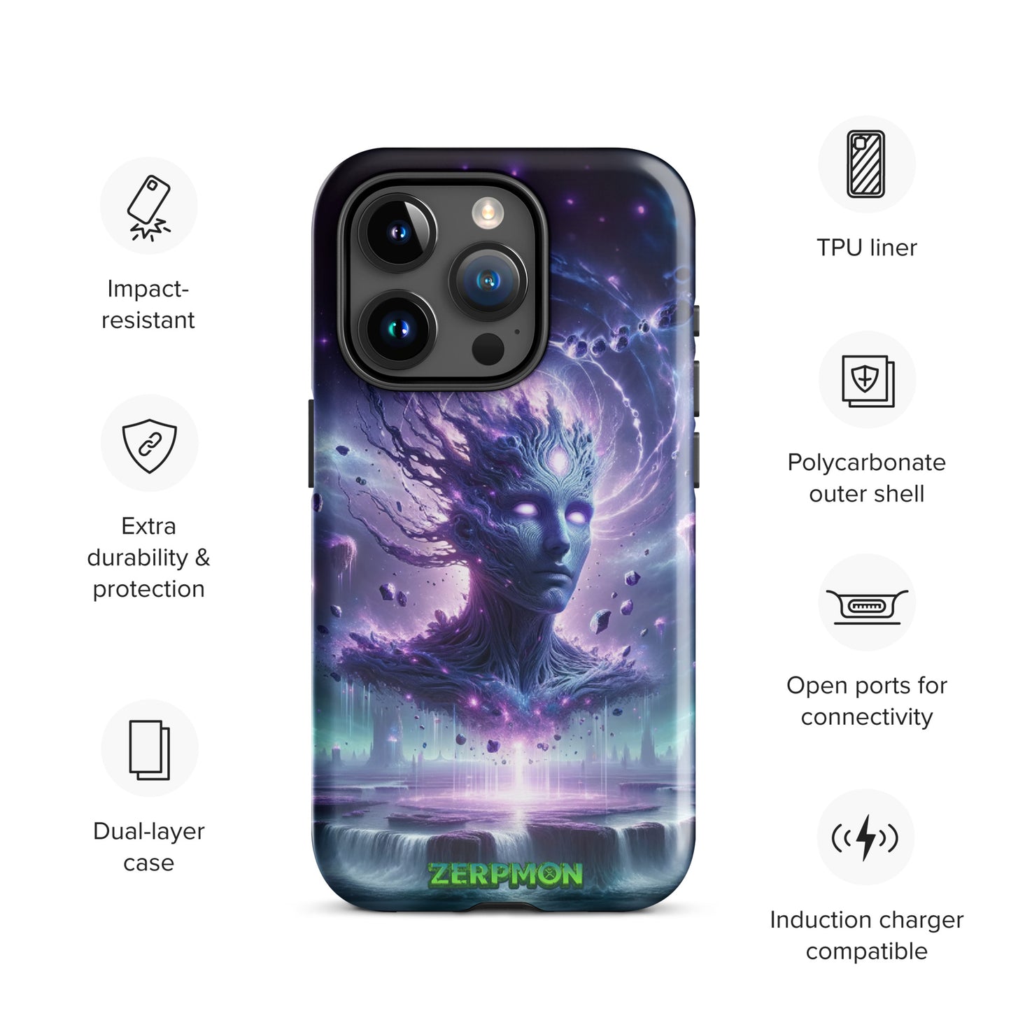 Zerpmon Psychic Titan Tough Case for iPhone®